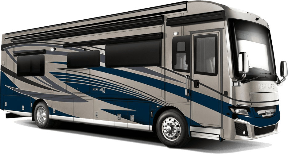 Black class A motorhome for sale in BC.