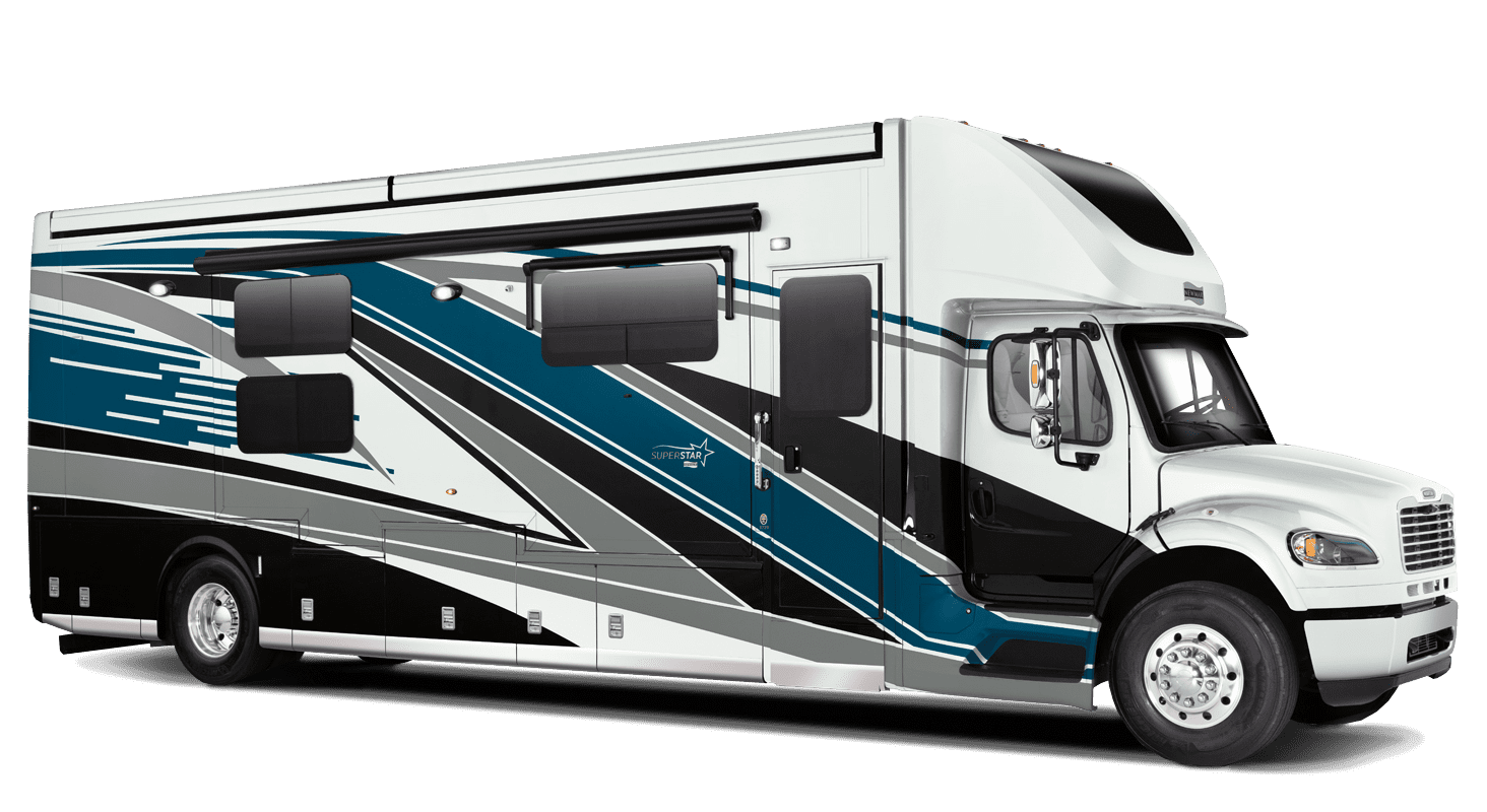 A diesel motorhome.